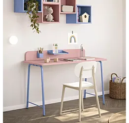 scrivania rosa bubble