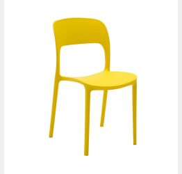 Sedia in polipropilene colore giallo