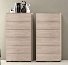 Settimino 6 cassetti con guide ammortizzate, finitura Olmo natura