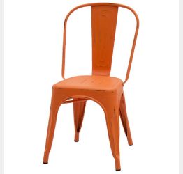 conveniente sedia arancione anticato