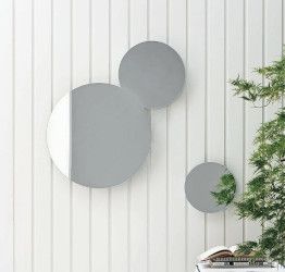 Set composto da 3 eleganti specchi moderni, Made in Italy