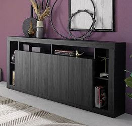 Credenza Nero frassinato a 4 ante