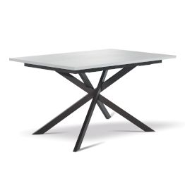 Tavolo di design allungabile 140 x 90 Onega, colore Noce Bianco, Made in Italy