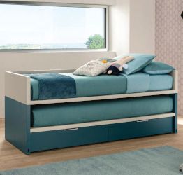 Letto multifunzionale Space Moretti Compact, 2 posti letto con cassetti