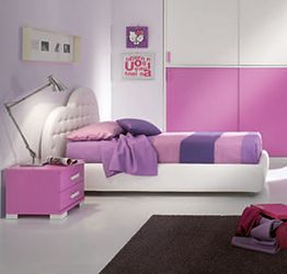 Letto singolo contenitore con testata a cuore e svarovski in ecopelle bianco 