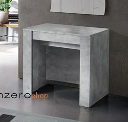 Consolle allungabile Made in Italy, Beton L. 252 cm