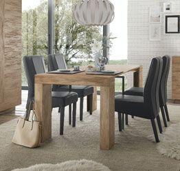 Offerta tavolo moderno in finitura Mercure, allungabile