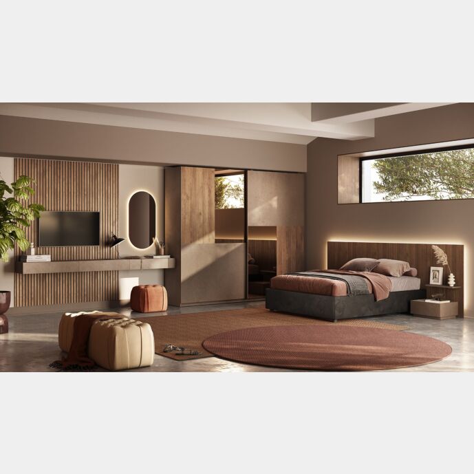 Camera matrimoniale Bronzo, Mercure e Mercure cannettato