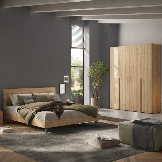 Offerta bloccata camera da letto matrimoniale, finitura Cadiz