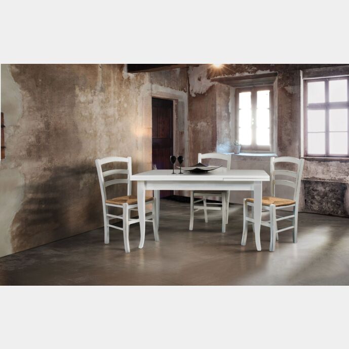 tavolo classico legno bianco