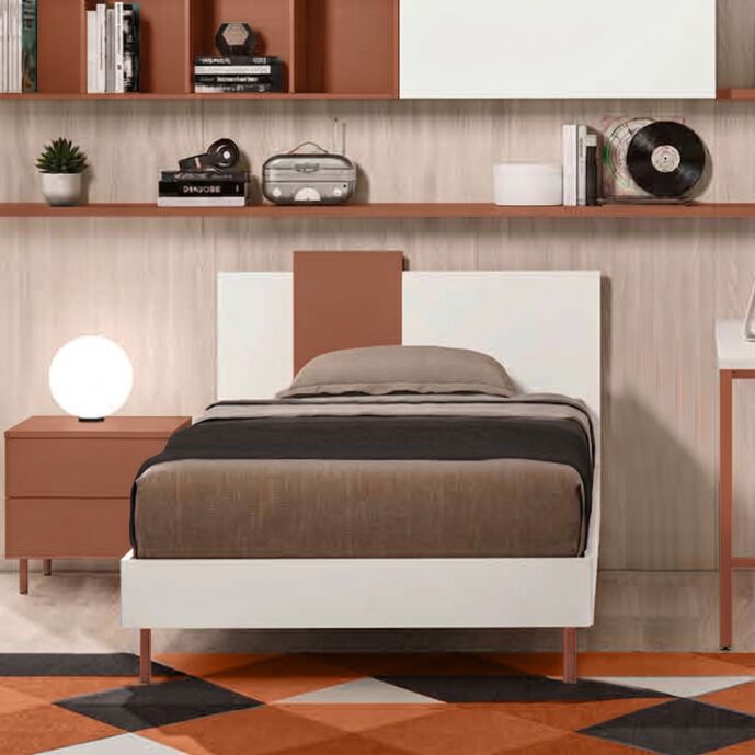letto bianco e paprika