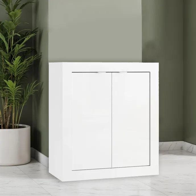 mobiletto bagno bianco con ante