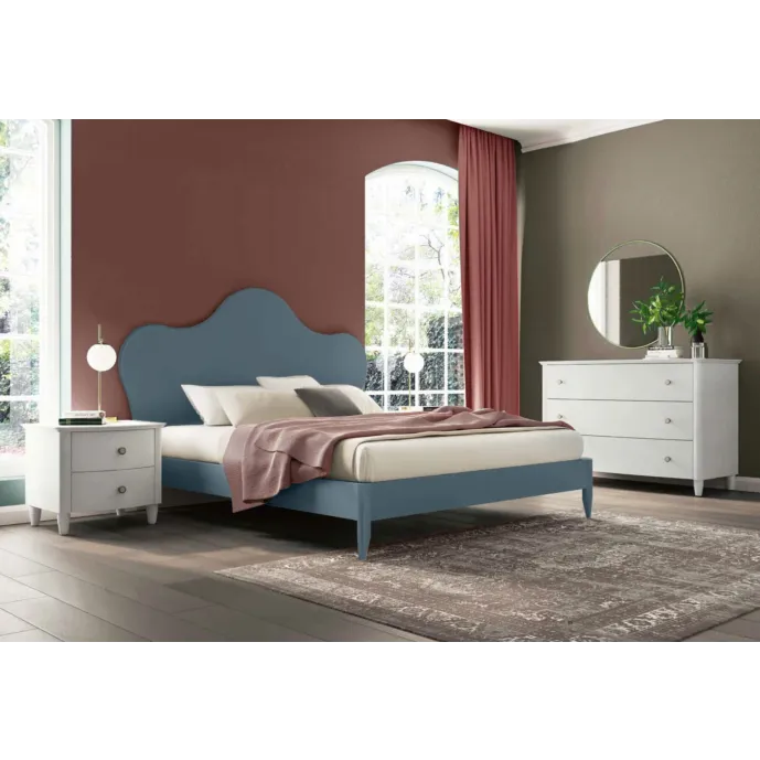 letto blu opale