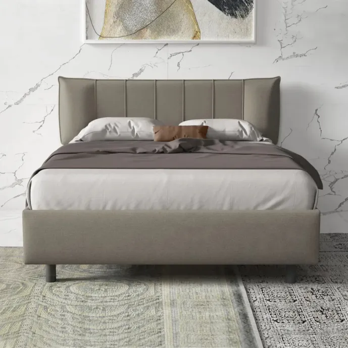 letto tortora matrimoniale