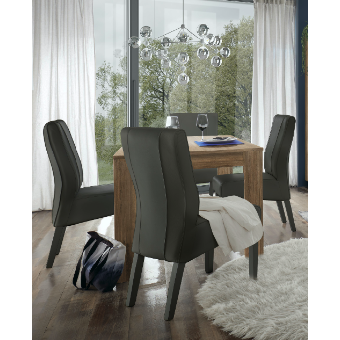 Offerta tavolo moderno in finitura Mercure, allungabile