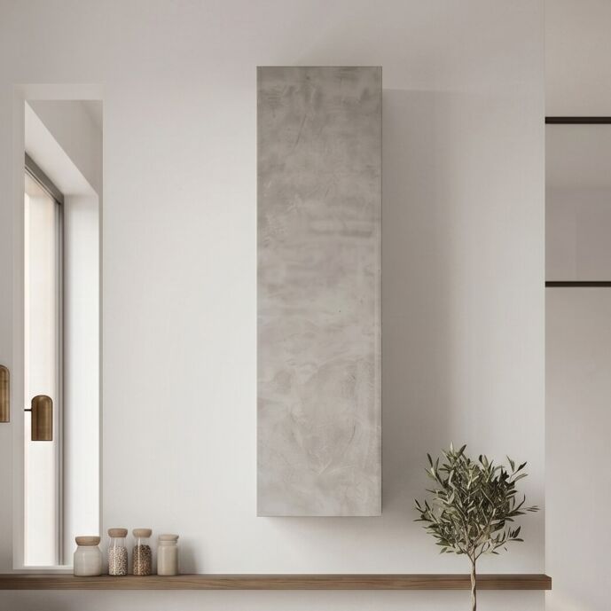 Pensile cucina 1 anta, Bianco e Beton