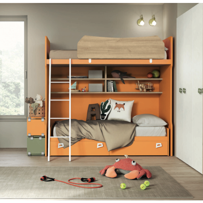 Letti a castello bambino in offerta, colori personalizzabili