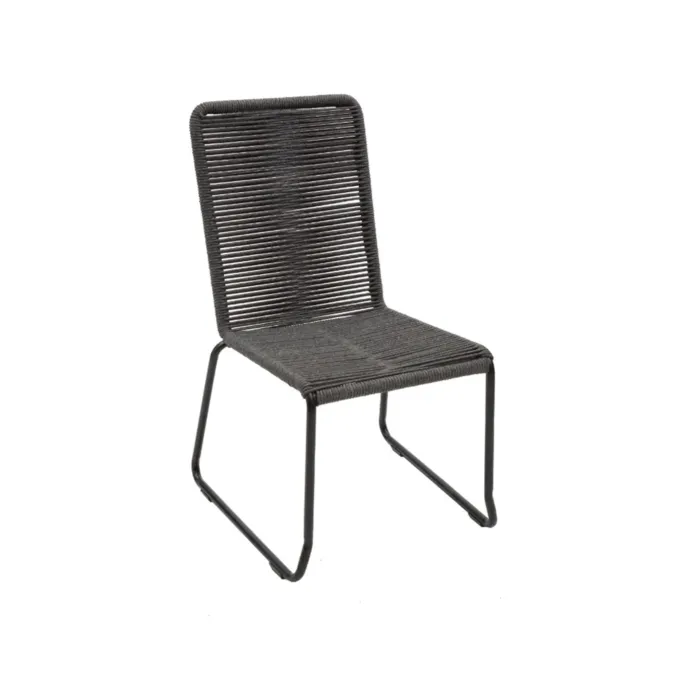 Sedia in metallo nero