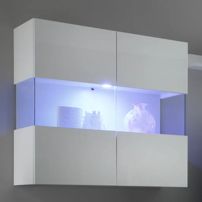 vetrina bianca 2 ante