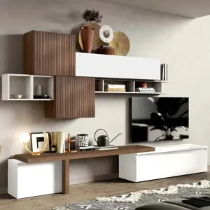 parete con base bianco lucido