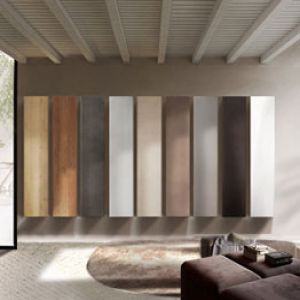 Pensile verticale sospeso, disponibile in diverse finiture, Made in Italy 