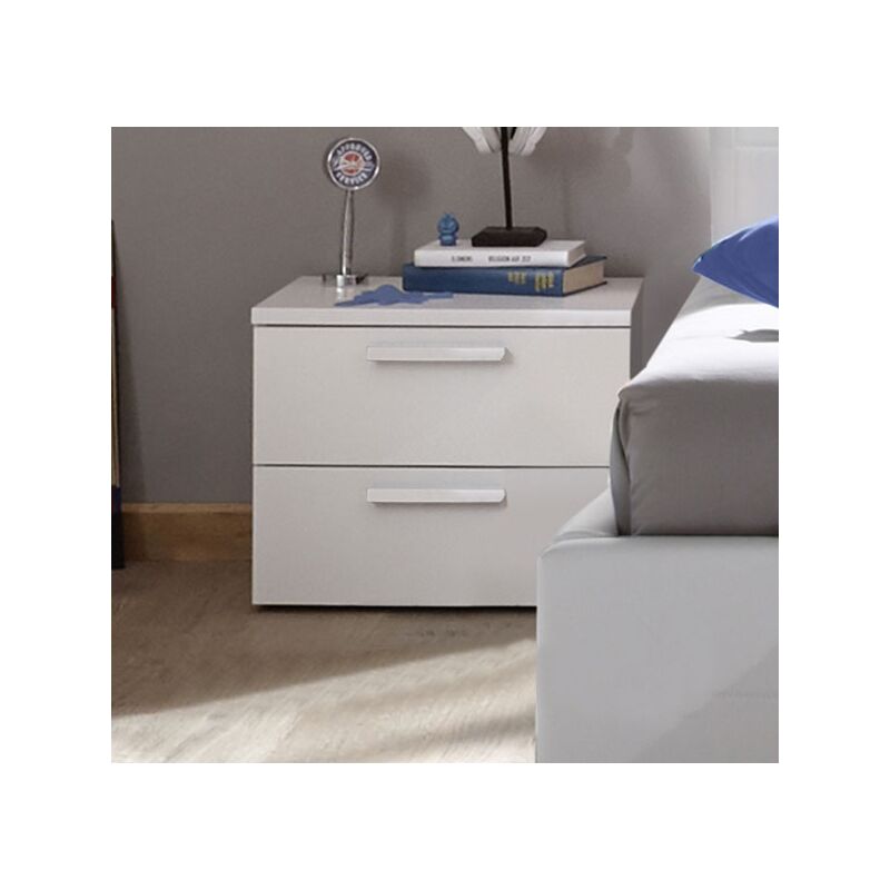 Comodino Furinno Tidur Con Cassetto - Legno Ingegnerizzato, Stile Americano, 39.6x45.2x61.5 Cm