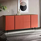 credenza cassetti rossi