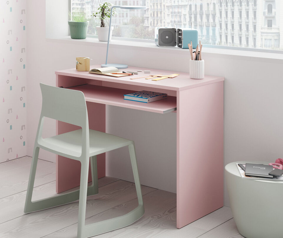 Scrivania Moderna Con Ripiano FOLUBAN | Tavolo Da Computer In Legno E Metallo Grigio Scuro 135 Cm | Scrivania Da Ufficio E Gaming