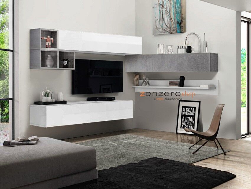 Parete Tv Mobili Sala In Cartongesso Parete Soggiorno Mobili Porta