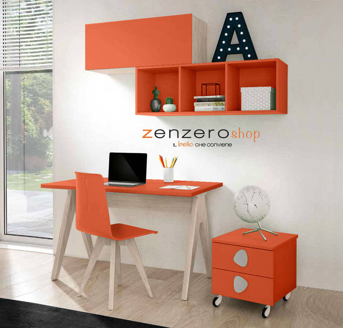 Scrivania Arancione Per Cameretta Scrivania Arancione Per
