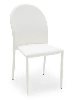 Sedia ecopelle Bianco