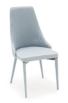 Sedia tessuto Azzurro, con bordo Bianco