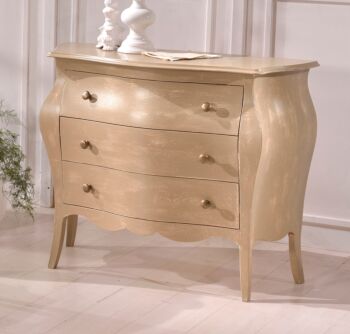 Comò 3 cassetti cm. 120 finitura Tortora