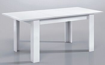 Tavolo bianco lucido allungabile 140 cm