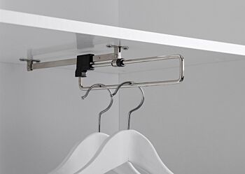 Guardaroba da ingresso bianco lucido linea onda