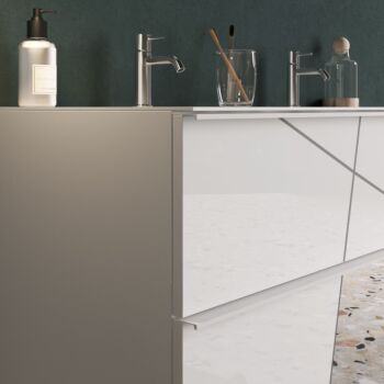 Mobile bagno salvaspazio a terra, 3 cassetti L.63 cm