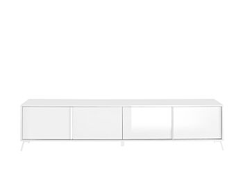 Mobili Porta TV moderno 4 ante in finitura Bianco Lucido