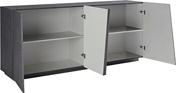 Madia credenza 4 ante in finitura ardesia