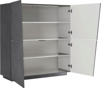 Madia credenza alta 4 ante ardesia