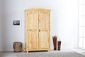 Armadio in legno pino massello  con 2 ante 104x180