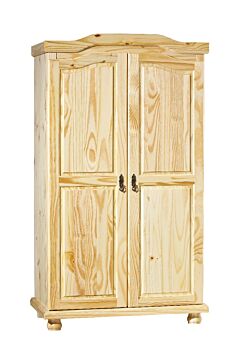 Armadio in legno pino massello  con 2 ante 104x180