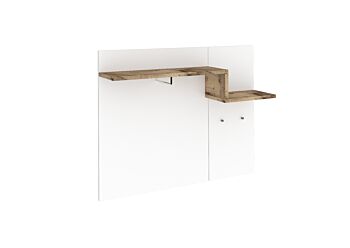 Appendiabiti moderno, finitura bianco lucido e pero, made in Italy