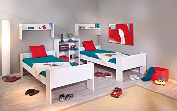 Letto a castello trasformabile in 2 letti in legno massello