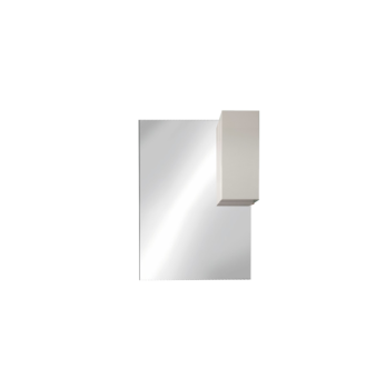 Conveniente Mobile bagno a terra, 3 cassetti L.82 cm, bianco con inserti specchio