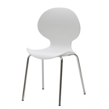 Sedia di Design in plastica con struttura in metallo