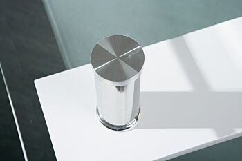 Tavolino da caffè in vetro di design moderno  bianco