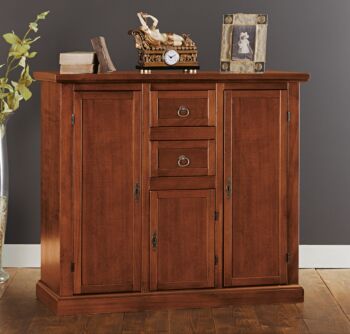 Credenza in legn, noce, arte povera - cm 100x88