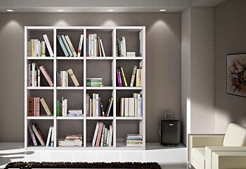 Libreria Bianco frassinato L.175X30 H175
