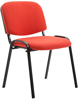 Set 5 sedie da attesa in finitura Nero e Rosso