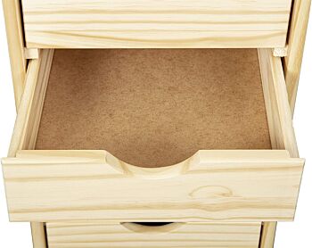 Links, scrivania Julia per bambini in legno naturale